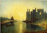 Joseph Mallord William Turner Canvas Paintings - Caernarvon Castle
